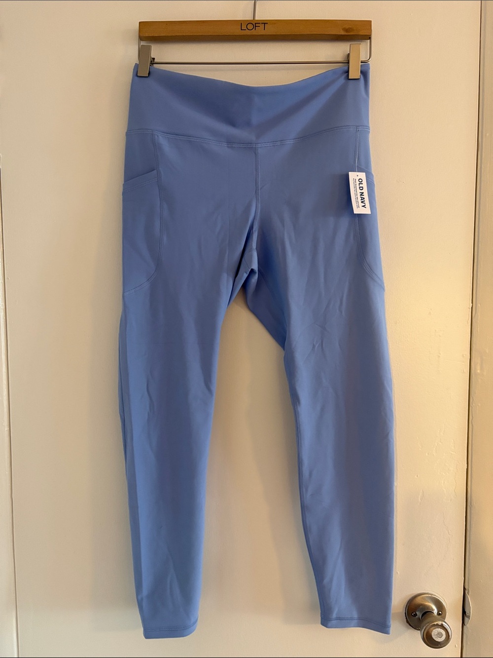 Old Navy Active High-Rise Leggings — Light Blue